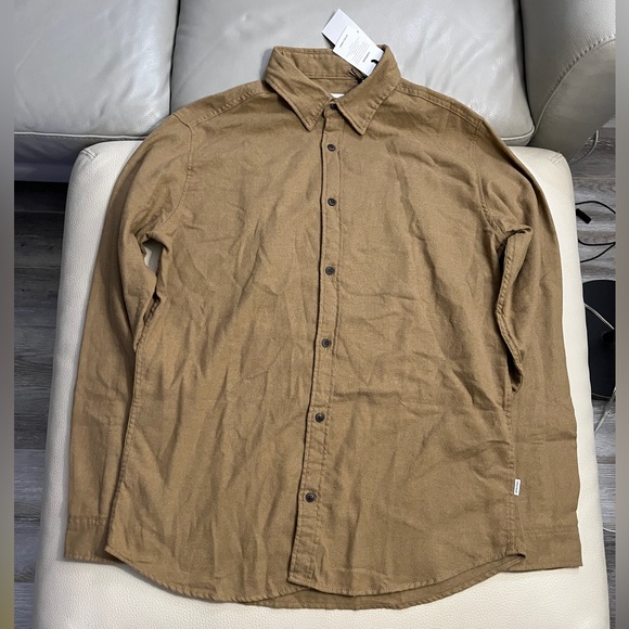 NWT - Jack & Jones Men’s Vintage Brushes Casual Shirt - Size L - Picture 4 of 10